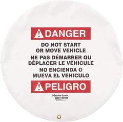 NMC - Vinyl Lockout Wheel Cover - Compatible with Lockout Hasp and Lockout Padlock - USA Tool & Supply