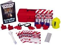 NMC - 30 Piece Electrical Lockout Kit - Comes in Carrying Case - USA Tool & Supply