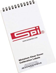 SPI - Calibration Label - Legend: Calibration, English, Orange, 1" Long x 5/8" High, No Coating - USA Tool & Supply