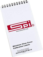 SPI - Calibration Label - Legend: Calibration, English, Blue, 1" Long x 5/8" High, No Coating - USA Tool & Supply