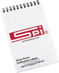 SPI - Calibration Label - Legend: Calibration, English, Blue & White, 1-3/4" Long x 5/8" High, No Coating - USA Tool & Supply