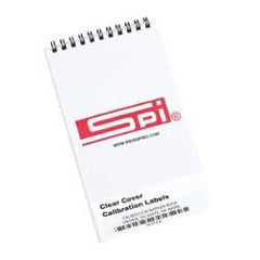 SPI - Calibration Label - Legend: Calibration, English, Orange & White, 1-3/4" Long x 5/8" High, No Coating - USA Tool & Supply