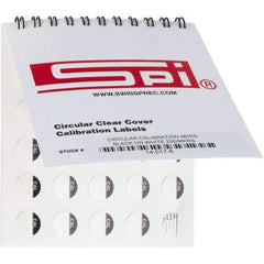 SPI - Calibration Label - Legend: Calibration, English, Black & White, No Coating - USA Tool & Supply