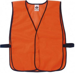 Ergodyne - One Size Fits Most High Visibility Orange Mesh General Purpose Vest - Hook & Loop Closure, Polyester - USA Tool & Supply