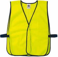 Ergodyne - One Size Fits Most High Visibility Lime Mesh General Purpose Vest - Hook & Loop Closure, Polyester - USA Tool & Supply