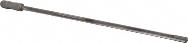 Made in USA - 7/16", 18" Flute Length, 19" Depth of Cut, Carbide-Tipped Shank, Single Flute Gun Drill - USA Tool & Supply