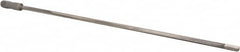 Made in USA - 7/16", 24" Flute Length, 25" Depth of Cut, Carbide-Tipped Shank, Single Flute Gun Drill - USA Tool & Supply