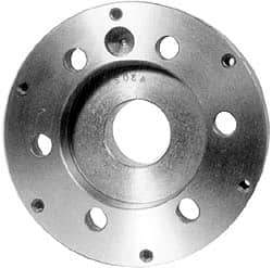 Pratt Burnerd America - Adapter Back Plate for 15" Diam Self Centering Lathe Chucks - A2-11 Mount, 4.56" Through Hole Diam, Steel - USA Tool & Supply