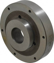 Buck Chuck Company - Adapter Back Plate for 6" Diam Self Centering Lathe Chucks - D1-4 Mount, 1-1/2" Through Hole Diam, 3.109mm ID, 5.88" OD, 1.166" Flange Height, Steel - USA Tool & Supply