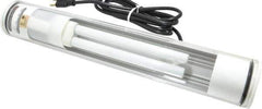 Electrix - 13 NEMA Rated, 18 Watt, Tube Machine Light - Bracket Mount, 9 Ft. Cord, 17 Inch Tube, Integrated Ballast, Black - USA Tool & Supply