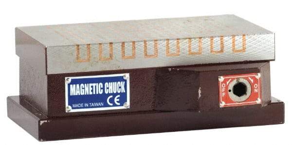 Value Collection - Standard Pole Rectangular Permanent Magnetic Block Chuck - 24" Long x 8" Wide x 2.874" High - USA Tool & Supply