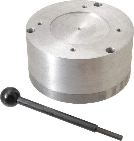 Suburban Tool - Standard Pole Round Permanent Magnetic Rotary Chuck - 5-1/2" Wide x 3" High, Ceramic - USA Tool & Supply