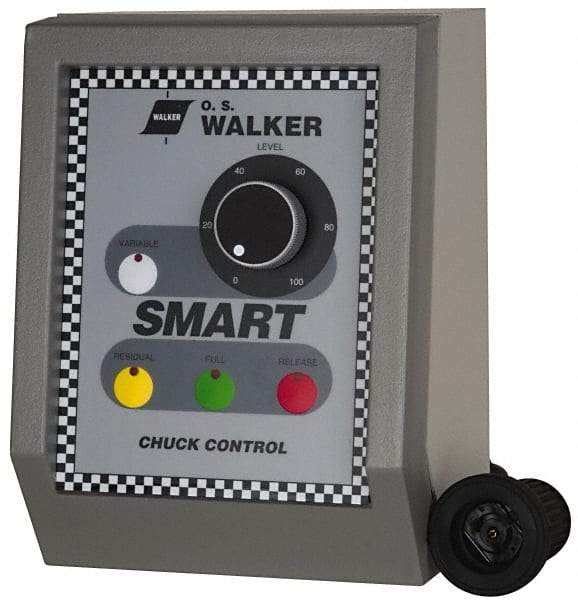 Walker - 150 W, 110 V Electromagnetic Chuck Variable Power Control - Automatic Release, 115 V, DC Max Output Voltage - USA Tool & Supply