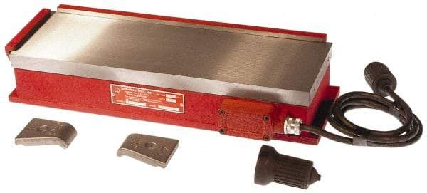 Suburban Tool - 16-1/2" Long x 12" Wide x 3-1/4" High, 135 Watts, Rectangular, Electromagnetic Chuck - 1/8" Pole Width, Longitudinal Pole Alignment - USA Tool & Supply