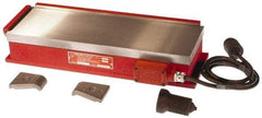 Suburban Tool - 15-1/2" Long x 8" Wide x 3-1/2" High, 125 Watts, Rectangular, Electromagnetic Chuck - 1/8" Pole Width, Transvere Pole Alignment - USA Tool & Supply