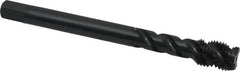 OSG - 7/16-20 UNF 3 Flute 2B Modified Bottoming Spiral Flute Tap - Vanadium High Speed Steel, Oxide Finish, 100mm OAL, Right Hand Flute, Right Hand Thread - USA Tool & Supply