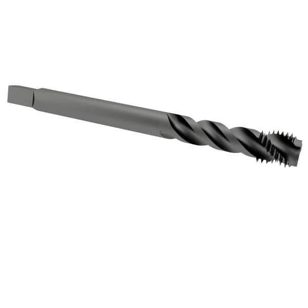 OSG - 1/2-13 UNC 3 Flute 2B Modified Bottoming Spiral Flute Tap - Vanadium High Speed Steel, Oxide Finish, 110mm OAL, Right Hand Flute, Right Hand Thread - USA Tool & Supply