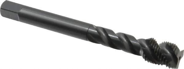 OSG - 1/2-20 UNF 3 Flute 2B Modified Bottoming Spiral Flute Tap - Vanadium High Speed Steel, Oxide Finish, 100mm OAL, Right Hand Flute, Right Hand Thread - USA Tool & Supply
