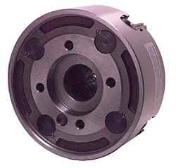 Bison - 4 Jaws, 12" Diam, Independent Manual Lathe Chuck - A2-8 Mount Spindle, Reversible, 1,200 Max RPM, 3.15" Through Hole Diam, Cast Iron - USA Tool & Supply