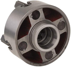 Bison - 4 Jaws, 16" Diam, Independent Manual Lathe Chuck - L-2 Mount Spindle, Reversible, 3-15/16" Through Hole Diam, Cast Iron - USA Tool & Supply