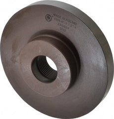 Bison - Adapter Back Plate for 6" Diam Self Centering Lathe Chucks - 1-1/2 - 8 Mount, 1-1/2" Through Hole Diam, 3.189mm ID, 6.535" OD, 0.787" Flange Height, Cast Iron - USA Tool & Supply