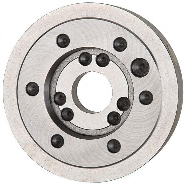 Bison - Adapter Back Plate for 6-1/4" Diam Independent & Self Centering Lathe Chucks - A1/A2-5 Mount, 3.13" Through Hole Diam, 3-1/4" ID, 6.4" OD, 1" Flange Height - USA Tool & Supply