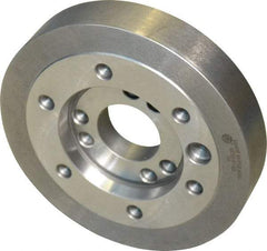 Bison - Adapter Back Plate for 8" Diam Independent & Self Centering Lathe Chucks - A1/A2-6 Mount, 2.17" Through Hole Diam, 4.19mm ID, 7.99" OD, 1.3" Flange Height - USA Tool & Supply