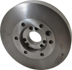 Bison - Adapter Back Plate for 10" Diam Independent & Self Centering Lathe Chucks - A1/A2-6 Mount, 3.17" Through Hole Diam, 4.19mm ID, 9.96" OD, 1.3" Flange Height - USA Tool & Supply