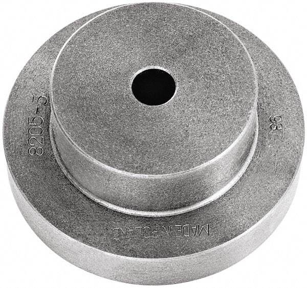 Bison - Adapter Back Plate for 10" Diam Self Centering Lathe Chucks - 1.57" Through Hole Diam, 4.53mm ID, 10.24" OD, 1.26" Flange Height, Cast Iron - USA Tool & Supply