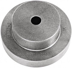 Bison - Adapter Back Plate for 10" Diam Self Centering Lathe Chucks - 1.57" Through Hole Diam, 4.53mm ID, 10.24" OD, 1.26" Flange Height, Cast Iron - USA Tool & Supply