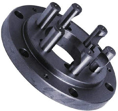Buck Chuck Company - Adapter Back Plate for 12" Diam Self Centering Lathe Chucks - D1-8 Mount, 4.062" Through Hole Diam, 7-7/8" OD, 1-5/8" Flange Height, Steel - USA Tool & Supply