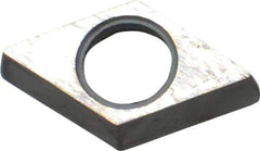 Kennametal - 3/8" Inscribed Circle, Diamond (Shape) Turning Shim for Indexables - 1/8" Thick, SKCP Shim Style - USA Tool & Supply