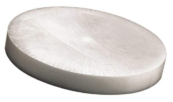 Made in USA - 4 Inch Diameter, 1 Inch Thick, Plastic Disc - Natural, Acetal - USA Tool & Supply