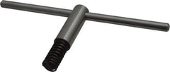 Bison - 6, 8" Chuck Diam Compatibility, Lathe Chuck Key - Compatible with 3-Jaw Chucks, 4-Jaw Chucks, 6-Jaw Chucks, Self Ejecting, 3-15/16" Body Length, 0.4331" Actual Key Square Size - USA Tool & Supply