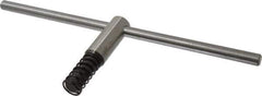Bison - 16" Chuck Diam Compatibility, Lathe Chuck Key - Compatible with 4-Jaw Chucks, Self Ejecting, 5-33/64" Body Length, 0.6693" Actual Key Square Size - USA Tool & Supply