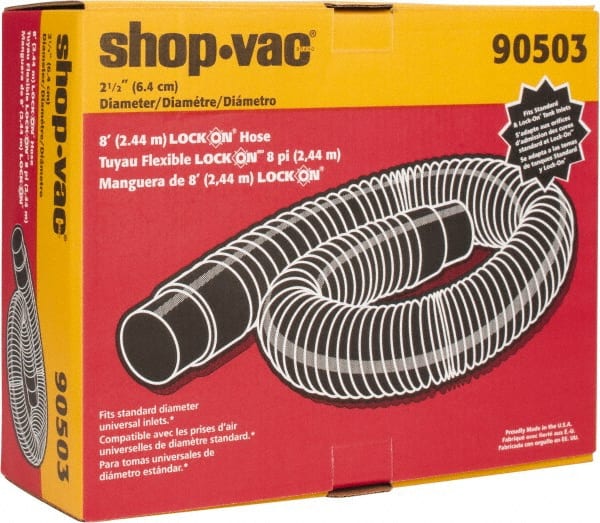 Shop-Vac - 8' Hose Length, 2-1/2" Hose - USA Tool & Supply