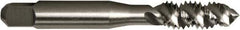 Vermont Tap & Die - #6-32 UNC 3 Flute 2B Plug Spiral Flute Tap - High Speed Steel, Bright Finish, 2" OAL, Right Hand Flute, Right Hand Thread, H3, Series 5155 - Exact Industrial Supply