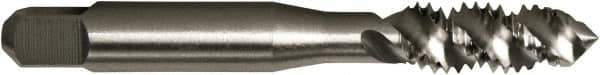 Vermont Tap & Die - 1/2-13 UNC 3 Flute 3/3B Plug Spiral Flute Tap - High Speed Steel, Bright Finish, 3-3/8" OAL, Right Hand Flute, Right Hand Thread, H3, Series 5155 - USA Tool & Supply