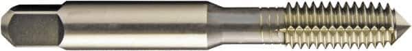 Vermont Tap & Die - M4x0.70 Metric D6 Thread Limit Plug Thread Forming Tap - High Speed Steel, Bright Finish, 2-1/8" OAL, 3/8" Thread Length, Right Hand Thread, Series 1986M - Exact Industrial Supply