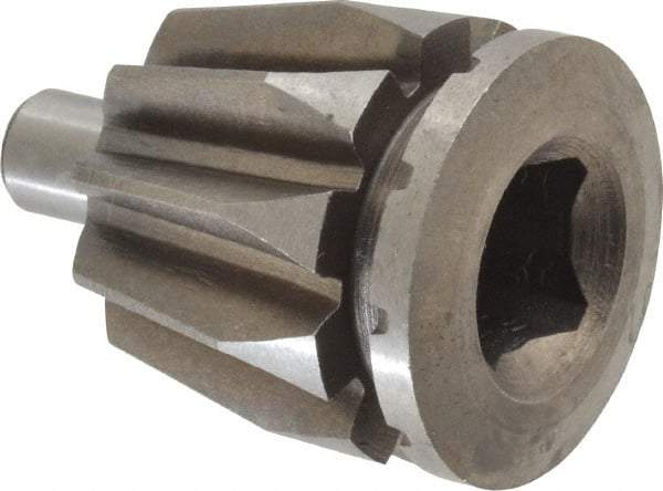 Bison - Forged Steel Lathe Chuck Pinion - 6" Chuck Diam Compatible, 1.1" OD - USA Tool & Supply