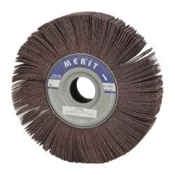 Merit Abrasives - 10" Diam, 80 Grit Aluminum Oxide Unmounted Flap Wheel - 1-3/4" Hole, 2" Wide, Coated, Medium Grade, 4,000 Max RPM , Cloth Backing - USA Tool & Supply