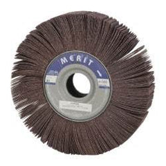 Merit Abrasives - 10" Diam, 80 Grit Aluminum Oxide Unmounted Flap Wheel - 1-3/4" Hole, 2" Wide, Coated, Medium Grade, 4,000 Max RPM , Cloth Backing - USA Tool & Supply