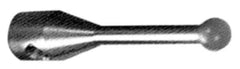 Fowler - 8 mm Ball Diameter, Stainless Steel Stem, M2 Thread, Ruby Point Ball Tip CMM Stylus - 12 mm Overall Length - USA Tool & Supply
