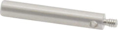 Fowler - M2 Female and Male Connection, 3mm Stem Diameter, Stainless Steel, CMM Stylus Extension - 20mm Overall Length, 4mm Outer Diameter, For Use with CMM Touch Trigger Probes - USA Tool & Supply
