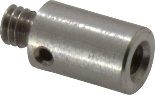 Fowler - M3 Female, M4 Male, Stainless Steel, CMM Thread Adapter - 10mm Long - USA Tool & Supply