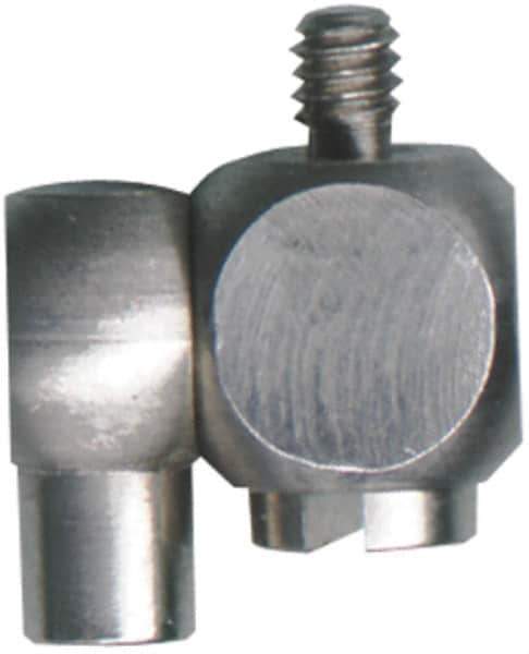 Fowler - M2 Female, M2 Male, Stainless Steel, CMM Swivel Adapter - 8mm Long, Includes 8mm Swivel Knuckle Adapter - USA Tool & Supply