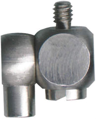 Fowler - M2 Female, M2 Male, Stainless Steel, CMM Swivel Adapter - 8mm Long, Includes 8mm Swivel Knuckle Adapter - USA Tool & Supply