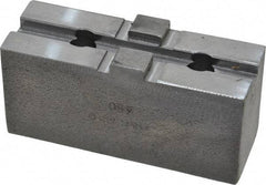 H & R Manufacturing - 8" Chuck Capacity, Tongue & Groove Attachment, Square Soft Lathe Chuck Jaw - Steel, 1-3/4" Btw Mount Hole Ctrs, 3-1/2" Long x 1-1/4" Wide x 1-5/8" High, 5/16" Groove - USA Tool & Supply