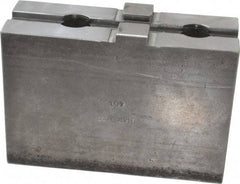 H & R Manufacturing - 18 to 21" Chuck Capacity, Tongue & Groove Attachment, Square Soft Lathe Chuck Jaw - Steel, 3" Btw Mount Hole Ctrs, 5-5/8" Long x 2" Wide x 3-13/16" High, 1/2" Groove - USA Tool & Supply