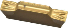 Seco - LCMF, 0.118" Cutting Width, FT, CP500 Grade, Double End Multi-Directional Turning Insert - TiAlN, TiN Coated - USA Tool & Supply
